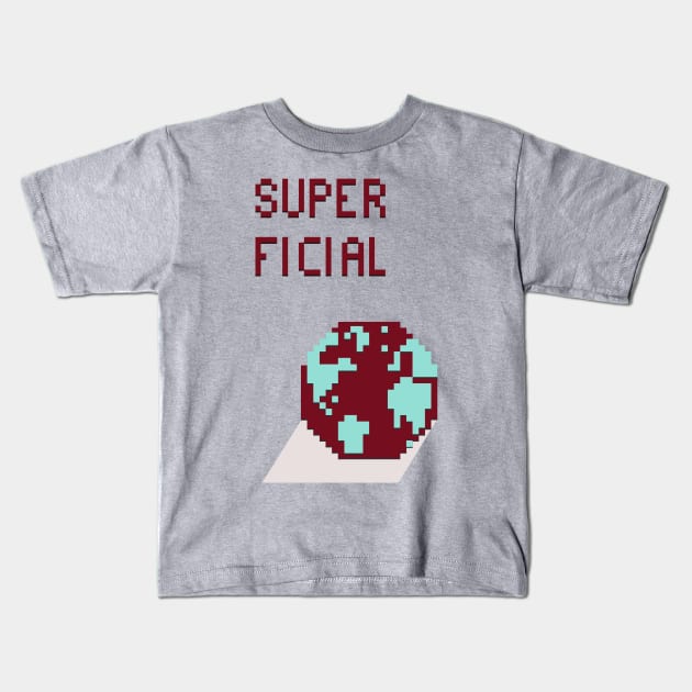 Superficial Kids T-Shirt by minniemorrisart